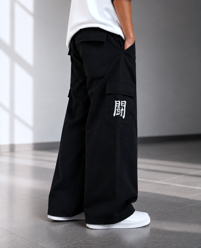 Baggy Japanese Kanji Street Wear Trouser
