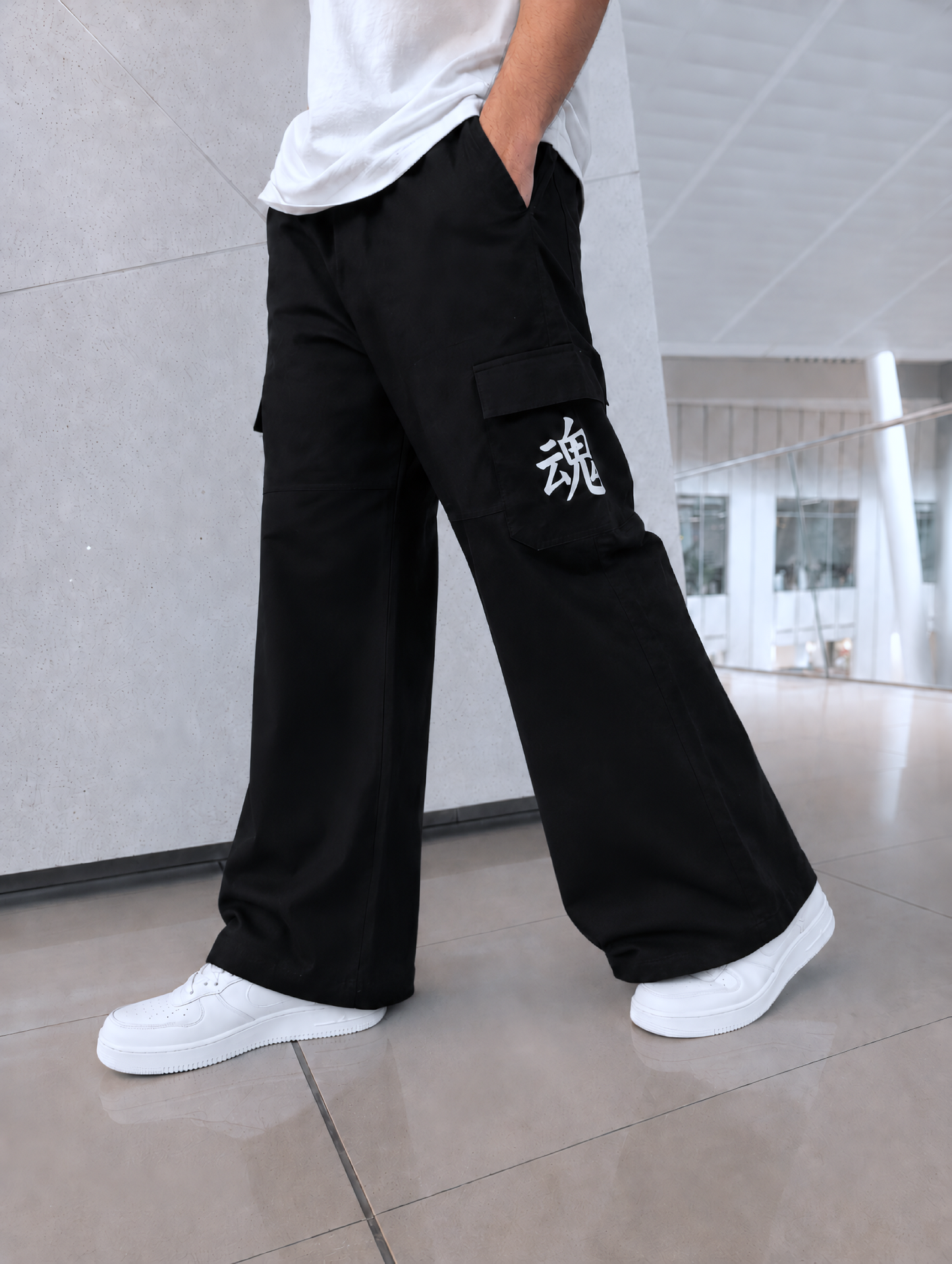 Baggy Japanese Kanji Street Wear Trouser