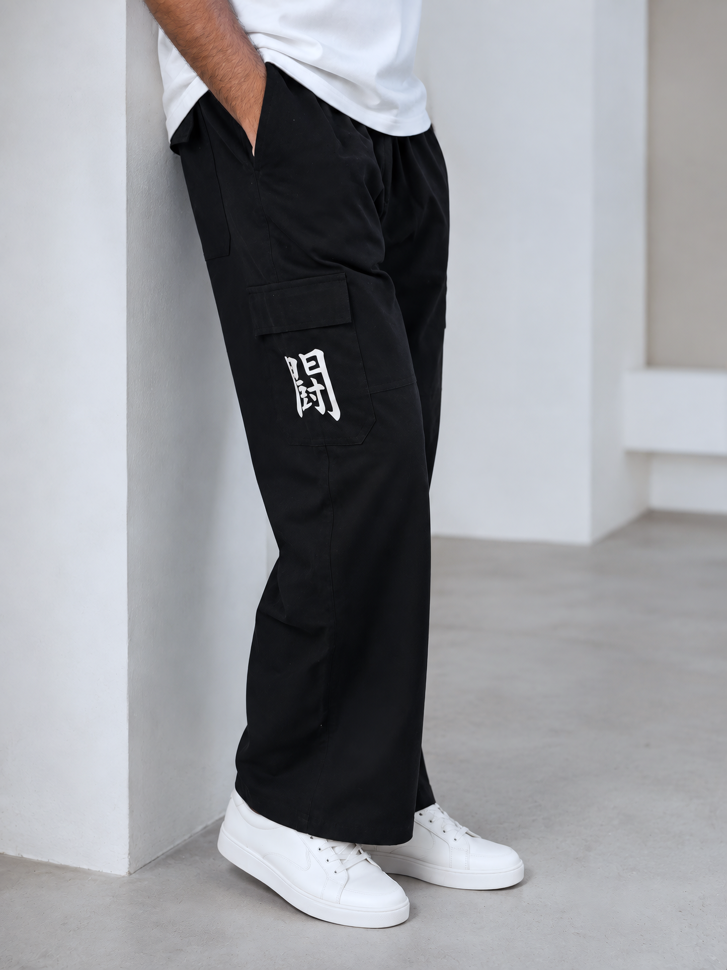 Baggy Japanese Kanji Street Wear Trouser