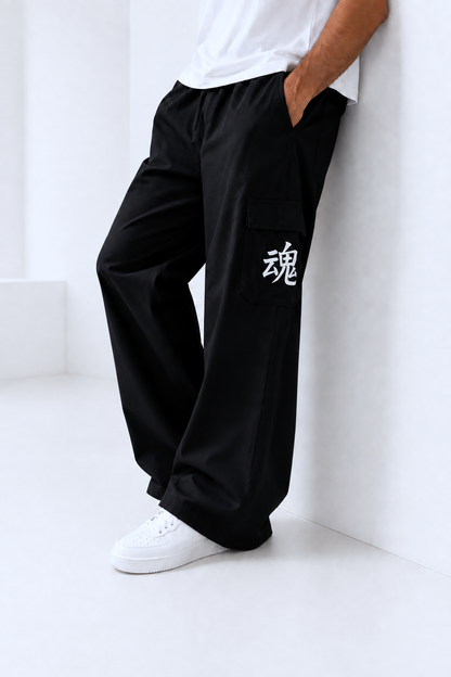 Baggy Japanese Kanji Street Wear Trouser